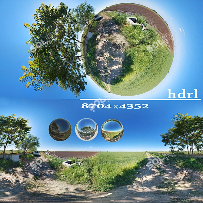 HDRI Earth Sky Map 3D model image 1