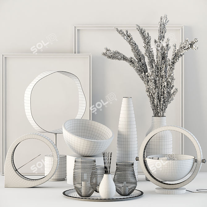 Elegant Decor Set vol.02 3D model image 5