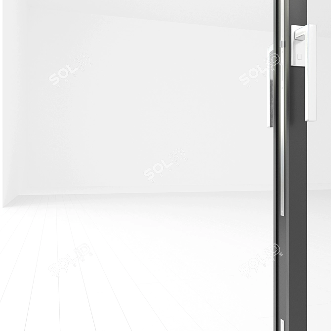Panoramic Glass Door: Versatile and Customizable 3D model image 4