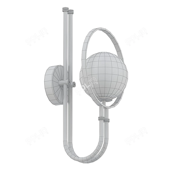 Elegant Roy Wall Lamp 3D model image 2