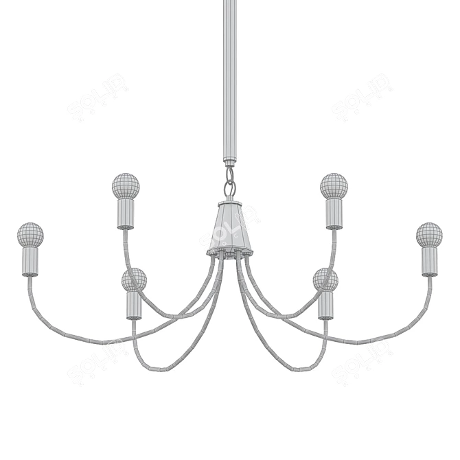 Ferguson Modern Chandelier 3D model image 2