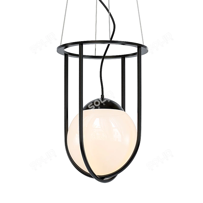 Elegant Hanging Ceiling Lamp 3D model image 1