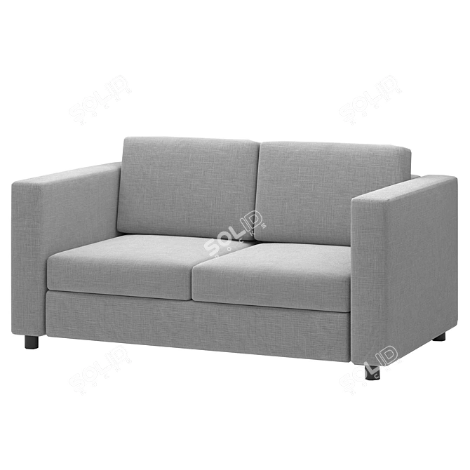Finnala: Stylish 3-Seater Sofa 3D model image 6