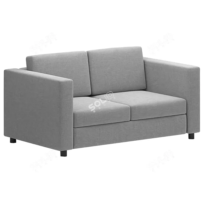 Finnala: Stylish 3-Seater Sofa 3D model image 7