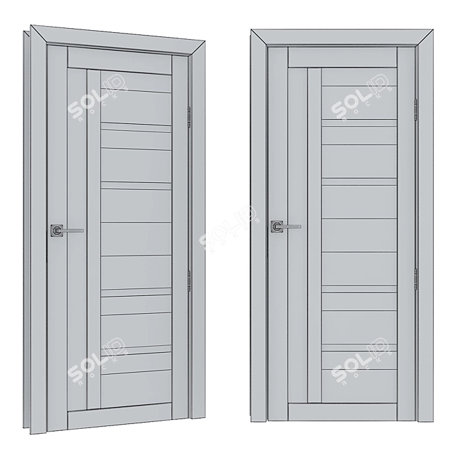 Russian Carda Doors: Realistic 3D Model 3D model image 3