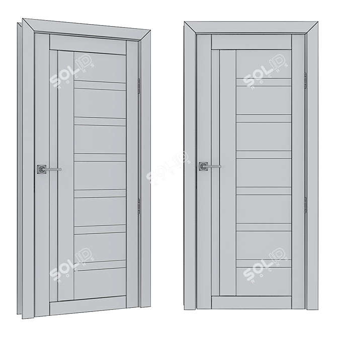 Elegant Russian Doors - High Resolution 3D model image 3