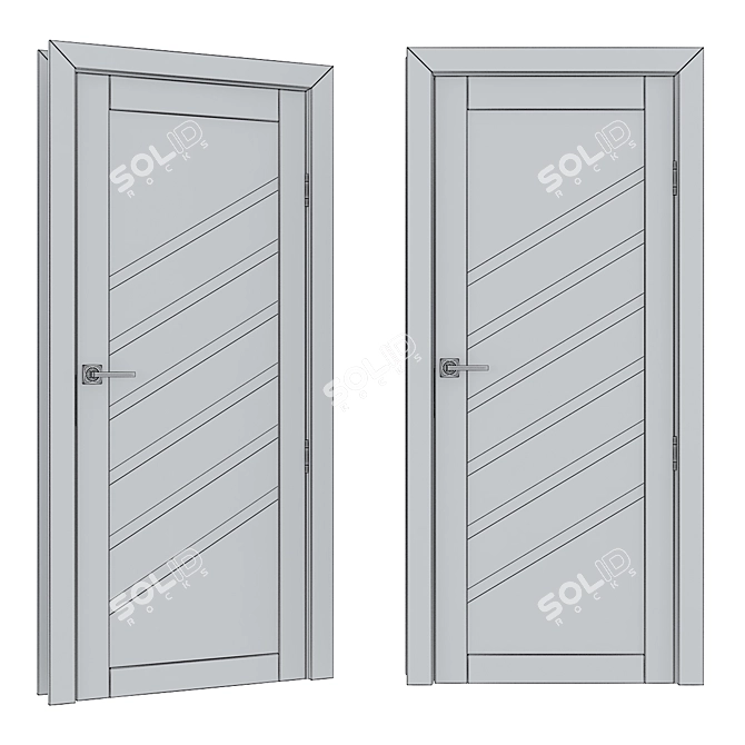 Authentic Carda Russian Doors 3D model image 3