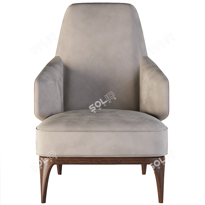 Modern Armchair for 3Ds Max 3D model image 2