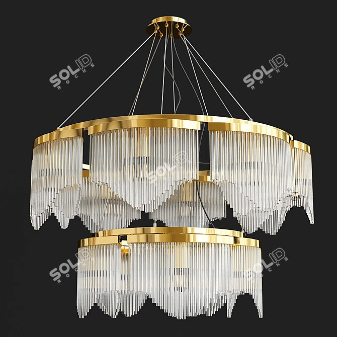 Elegant Light Fixture for Luxury Interiors 3D model image 1