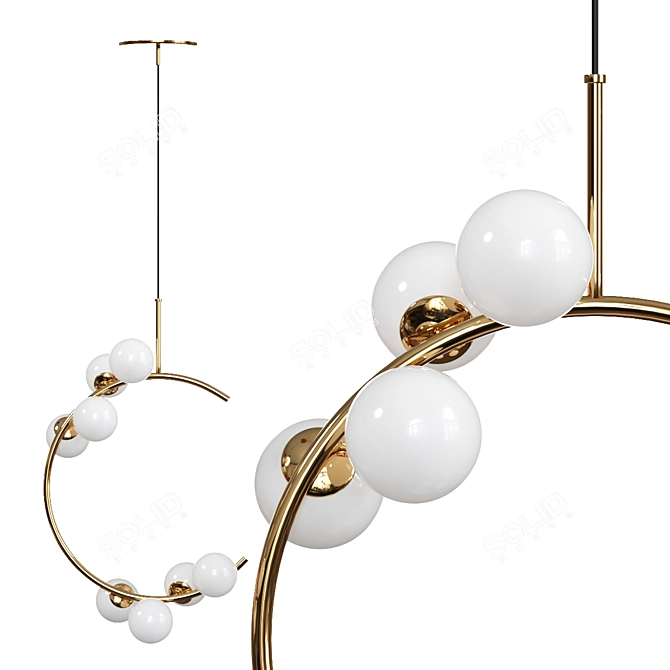 Sleek Pendant Light: Refined Elegance 3D model image 2