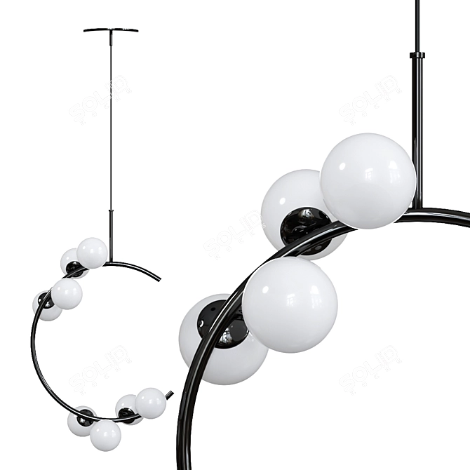 Sleek Pendant Light: Refined Elegance 3D model image 4