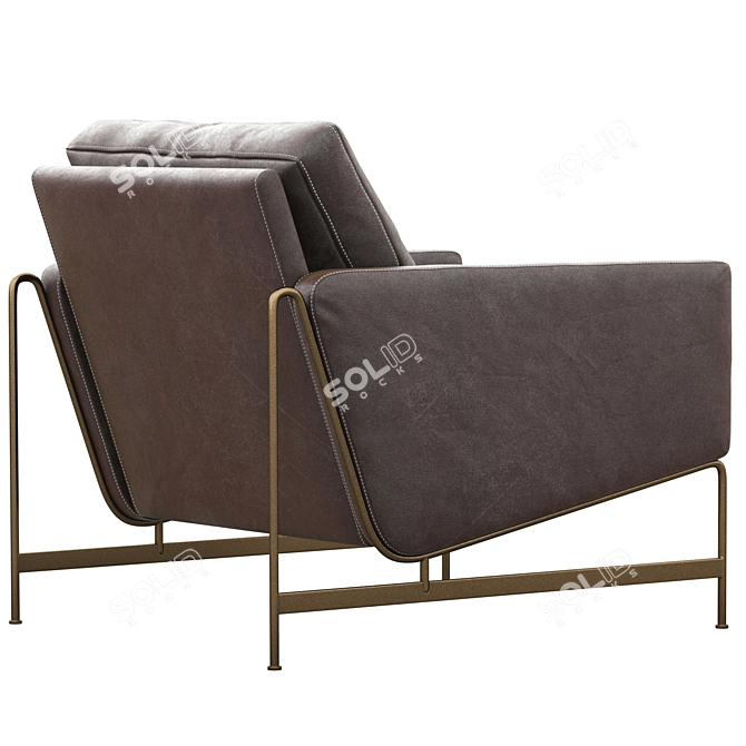 Elegant Clement Chair: COCO REPUBLIC 3D model image 2