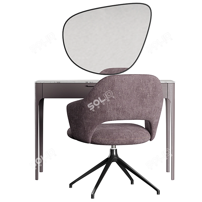 Roma Furman Dressing Table & Armchair Set 3D model image 2