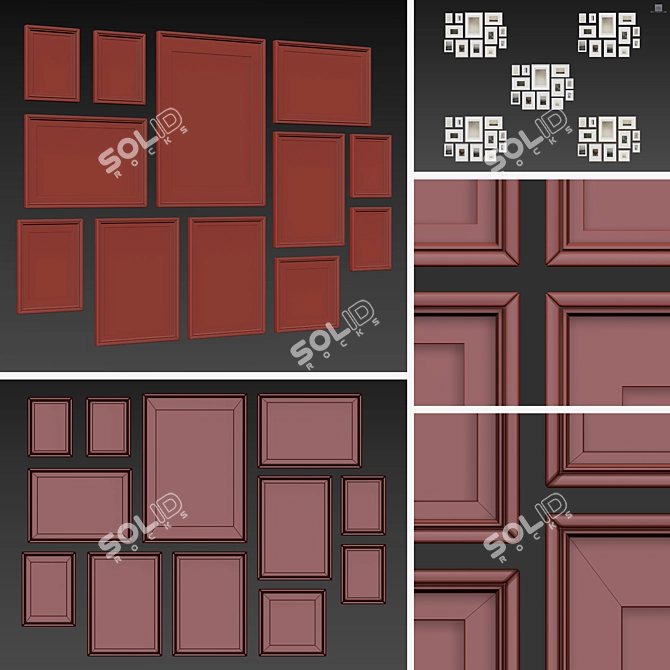 Versatile Frames Collection - Set of 12 3D model image 5