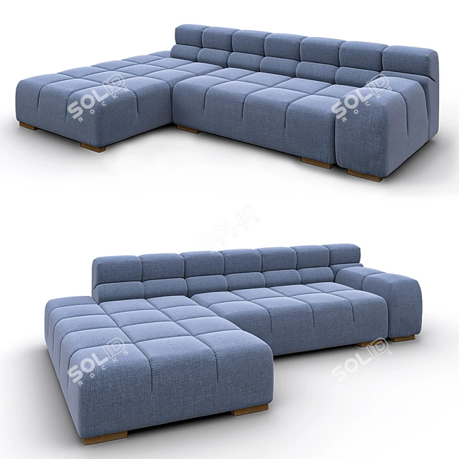 Premium Tufty Time Modular Sofa 3D model image 4