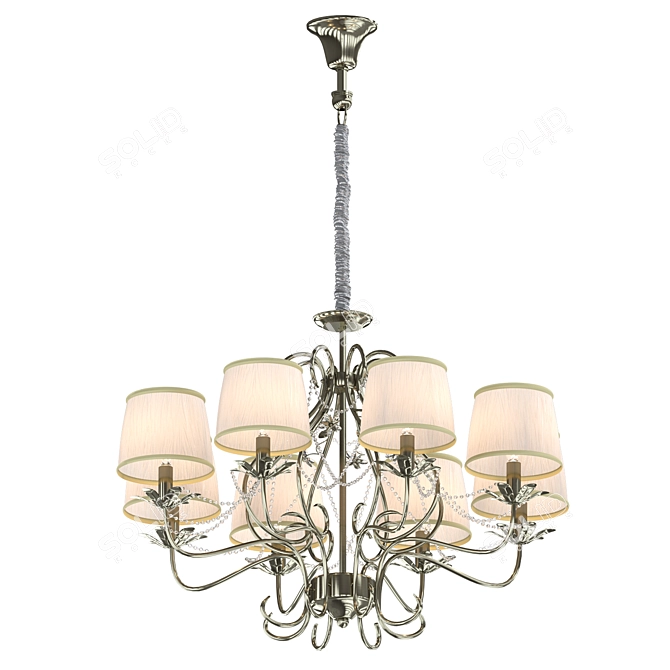 Elegant Valencia Chandelier 3D model image 5