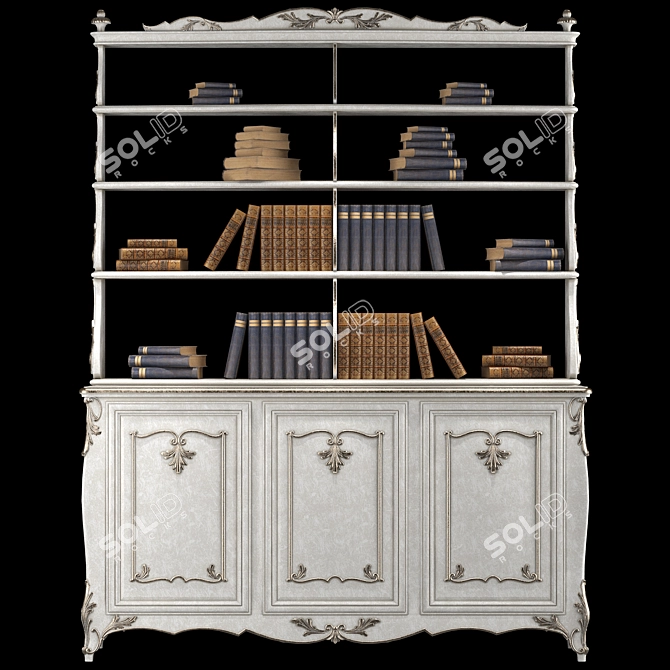 Elegant Roberto Giovannini Bookcase 3D model image 1