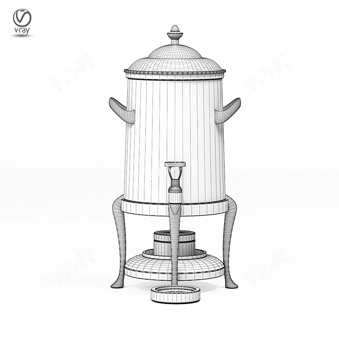 Metal Coffee Dispenser 3D model image 6