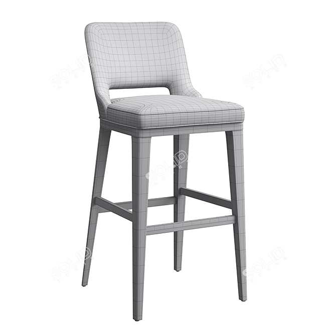 Modern Aspen Barstool: Stylish and Comfortable 3D model image 5