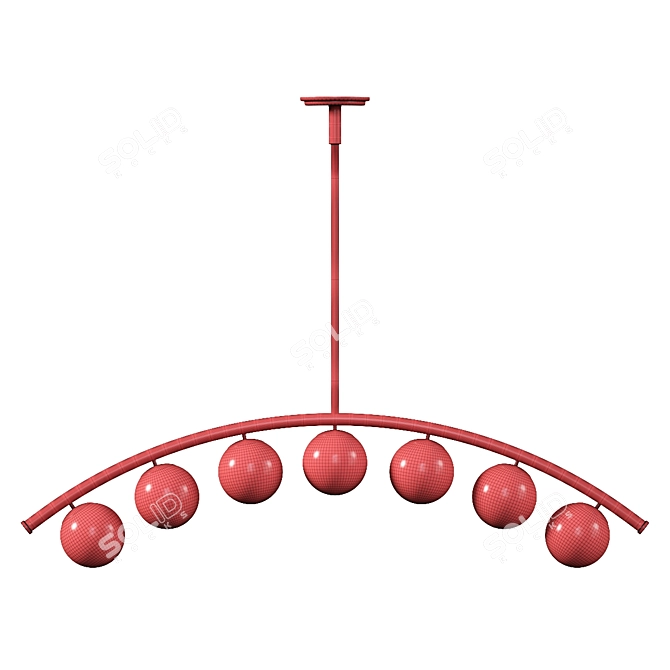 Sleek Pendant Light: Modern Elegance 3D model image 4