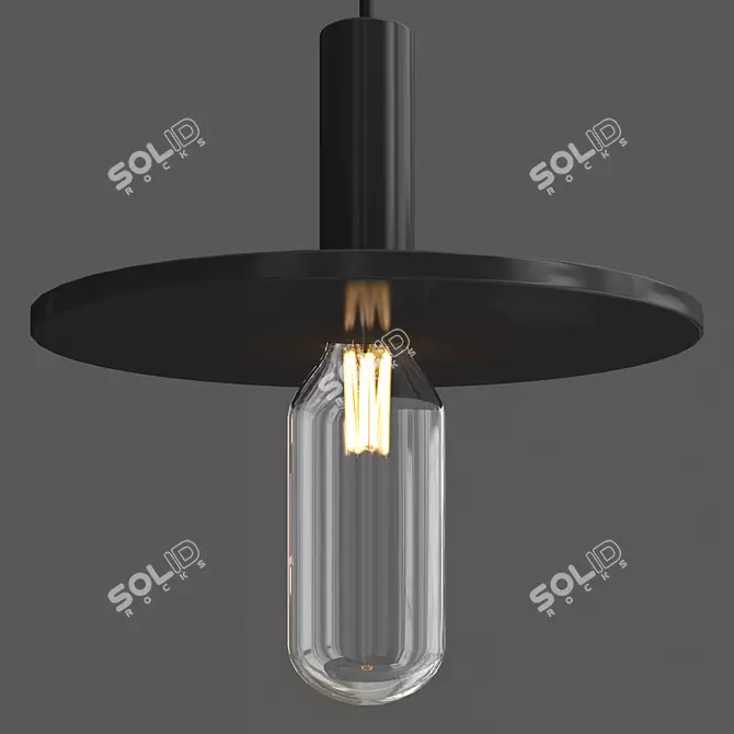 Title: Oran Handcrafted Pendant Light 3D model image 2