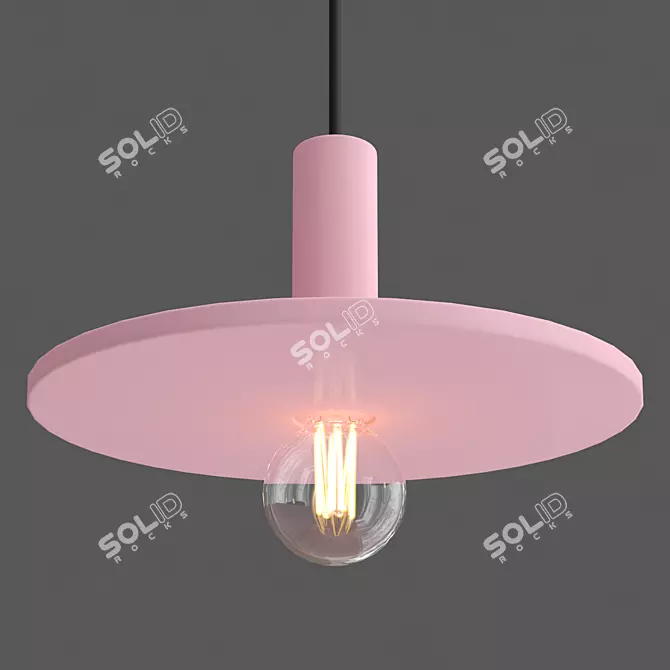 Title: Oran Handcrafted Pendant Light 3D model image 5