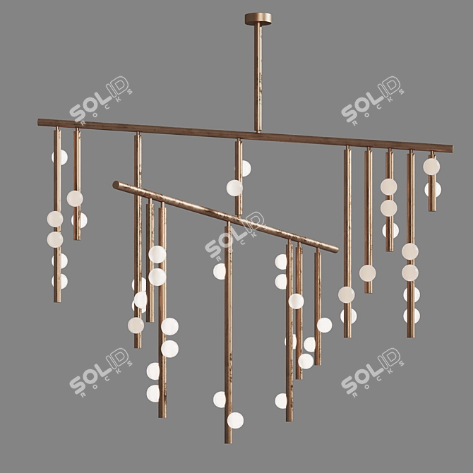 Modern Drop System DS 42.01: Aesthetic Illumination. 3D model image 1