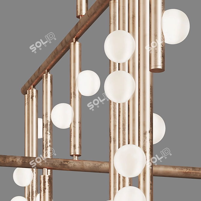 Modern Drop System DS 42.01: Aesthetic Illumination. 3D model image 2