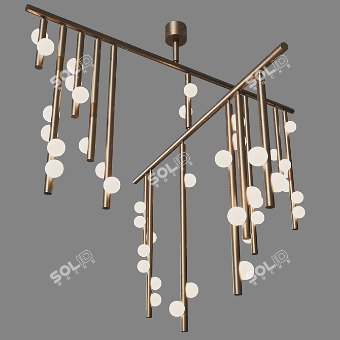 Modern Drop System DS 42.01: Aesthetic Illumination. 3D model image 5