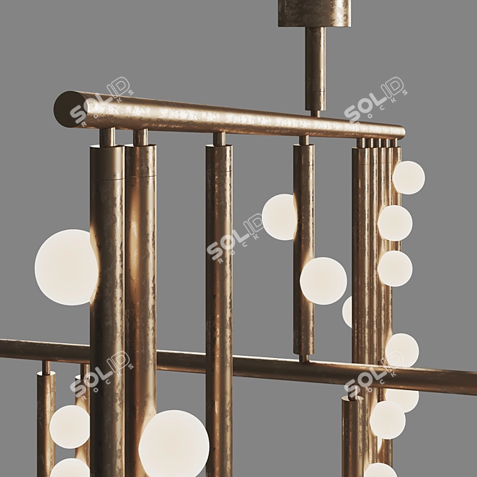 Modern Drop System DS 42.01: Aesthetic Illumination. 3D model image 6
