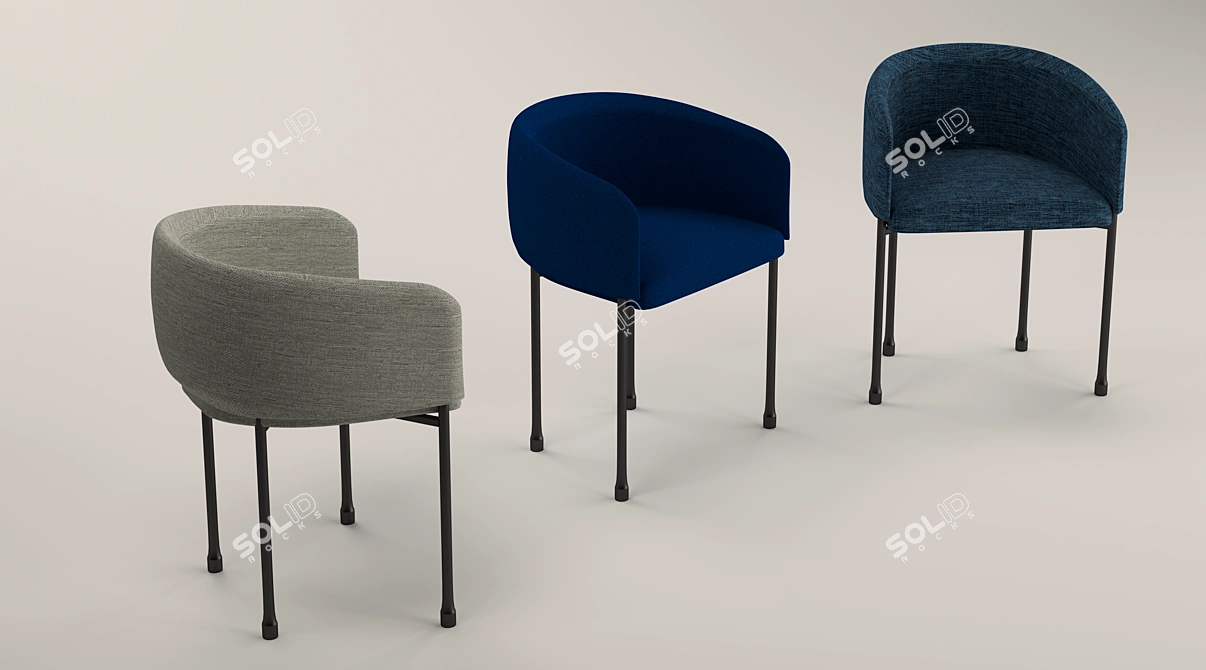 Adea Master 80 Bonnet Chair 3D model image 1