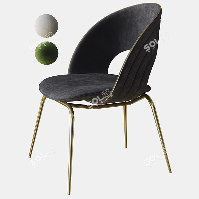 Sleek Kylo Chair: Visionnaire 3D model image 1
