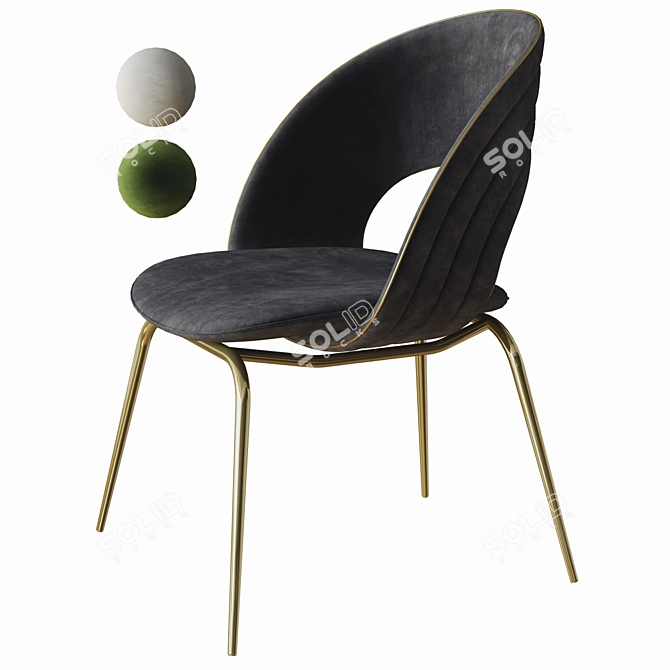 Sleek Kylo Chair: Visionnaire 3D model image 5