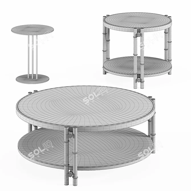 My Story Round Cocktail Table 3D model image 4