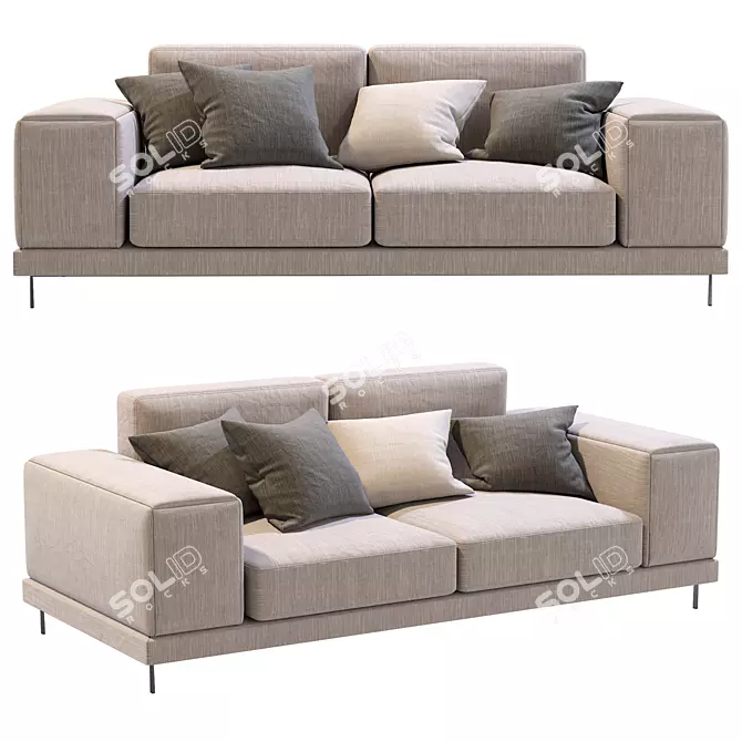 Ditre Shade 2013: Elegant Italian Sofa 3D model image 1