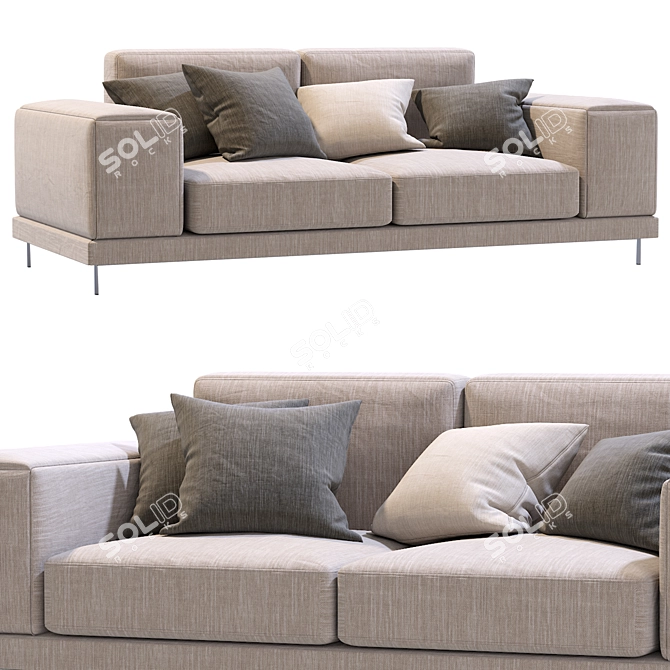 Ditre Shade 2013: Elegant Italian Sofa 3D model image 2