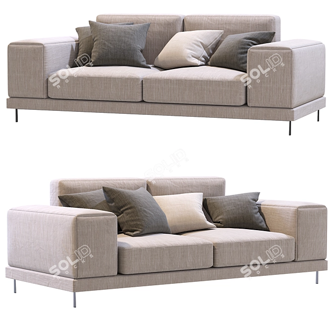 Ditre Shade 2013: Elegant Italian Sofa 3D model image 3