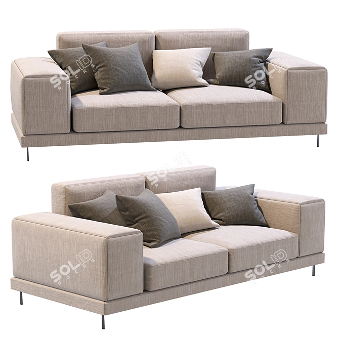 Ditre Shade 2013: Elegant Italian Sofa 3D model image 4