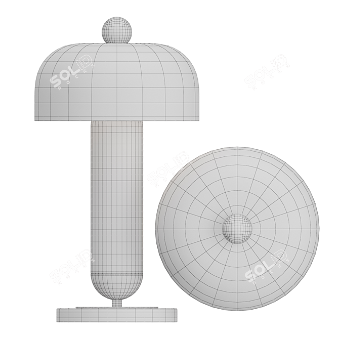 Scandinavian Style Desk Lamp 3D model image 4