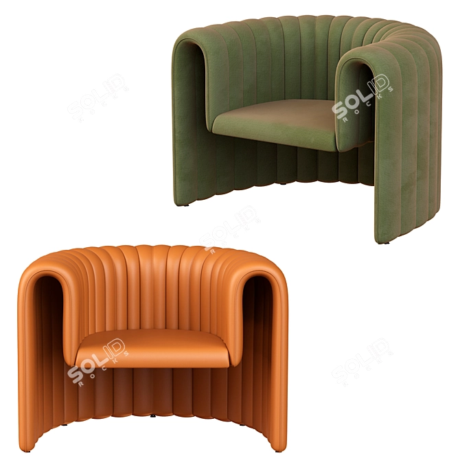 Remnant: Sancal Modern Armchair 3D model image 6