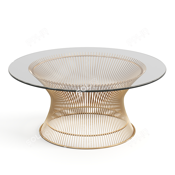 Marit Round Coffee Table, 80cm 3D model image 1