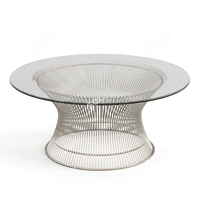 Marit Round Coffee Table, 80cm 3D model image 2