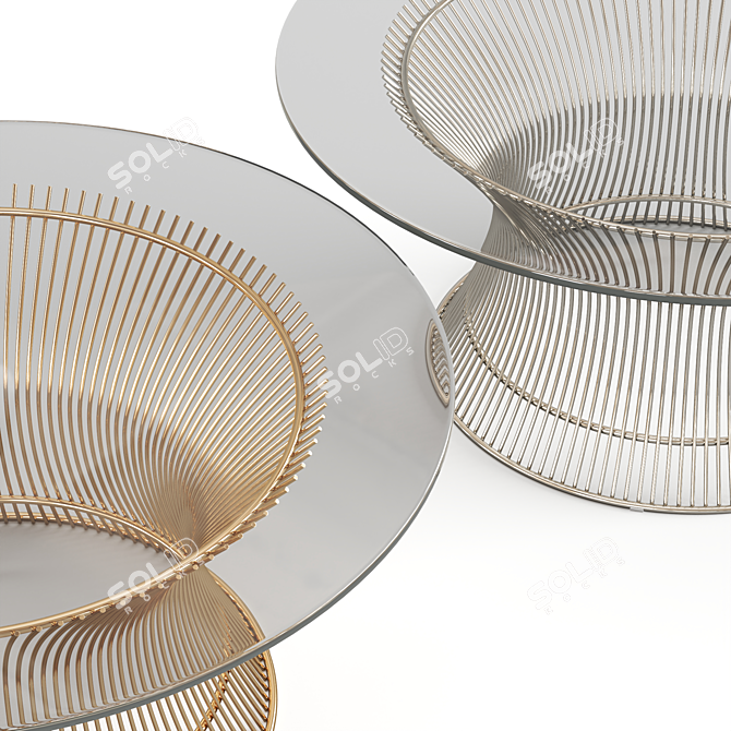 Marit Round Coffee Table, 80cm 3D model image 3