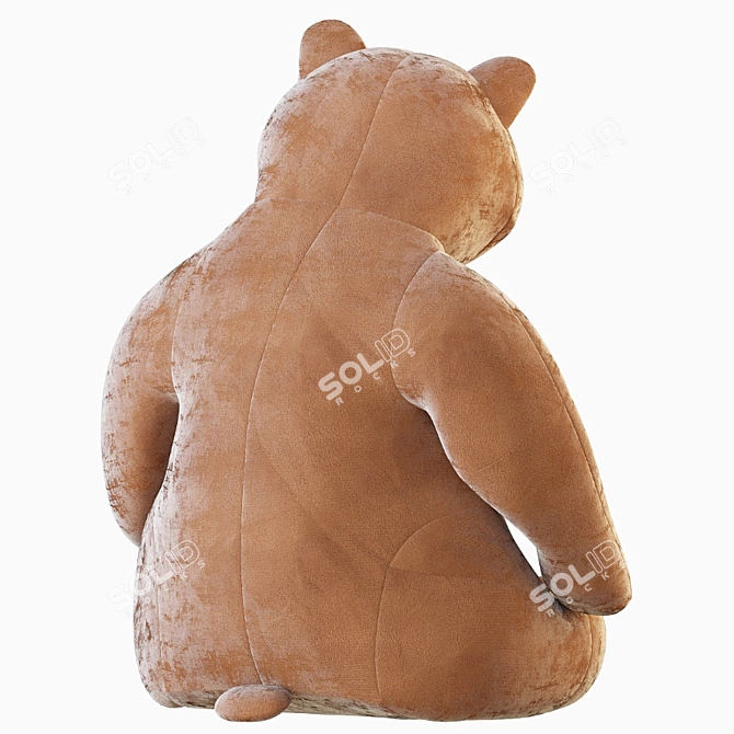 Cuddly Bear Plush Toy 3D model image 13