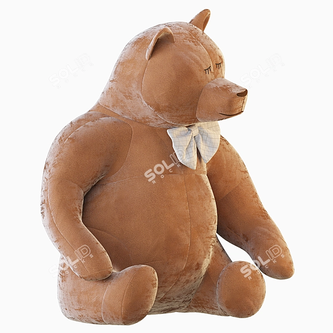 Cuddly Bear Plush Toy 3D model image 19