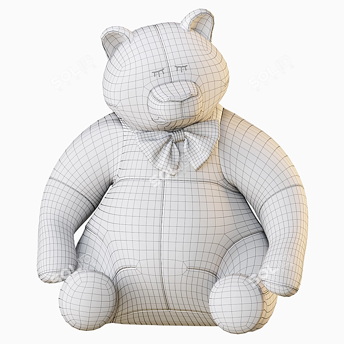 Cuddly Bear Plush Toy 3D model image 33