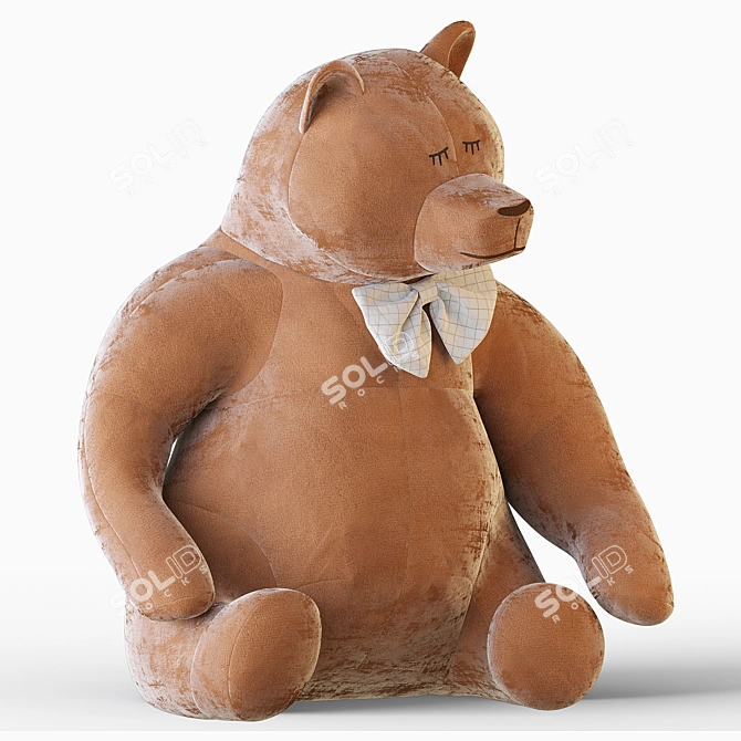 Cuddly Bear Plush Toy 3D model image 50