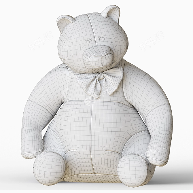 Cuddly Bear Plush Toy 3D model image 51