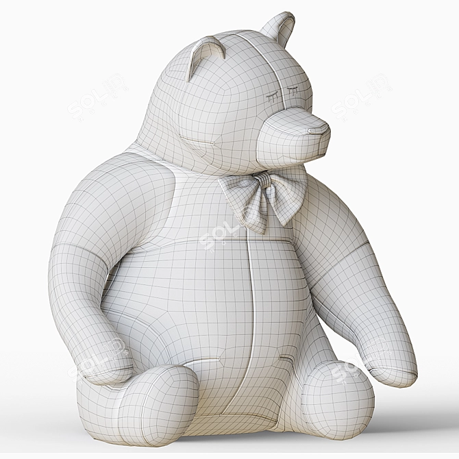 Cuddly Bear Plush Toy 3D model image 54