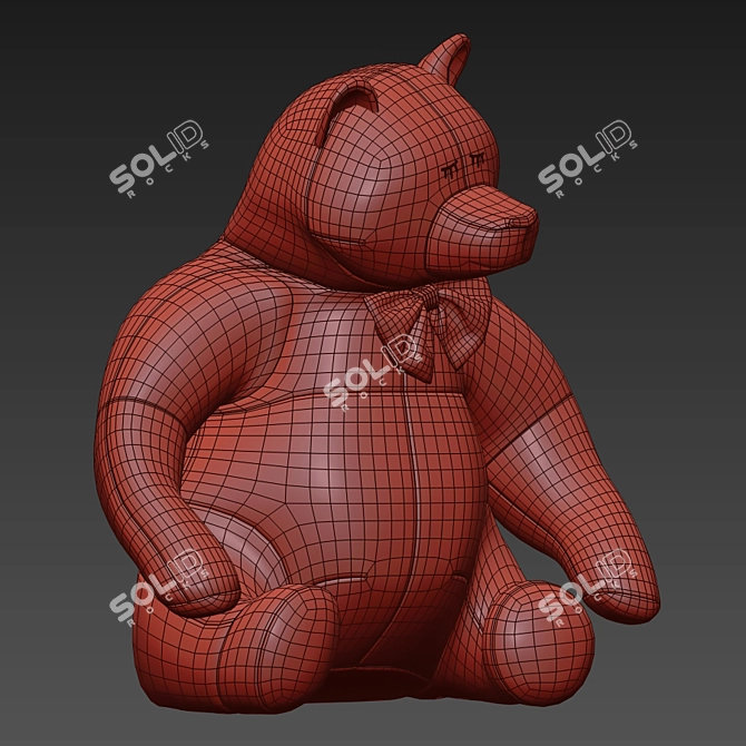Cuddly Bear Plush Toy 3D model image 59